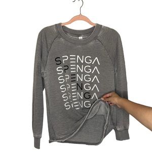 Light, Thin Grey Pullover, Pump Coverup, Soft Cotton, SPENGA Logo